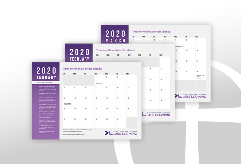 Church Social Media Calendar Template