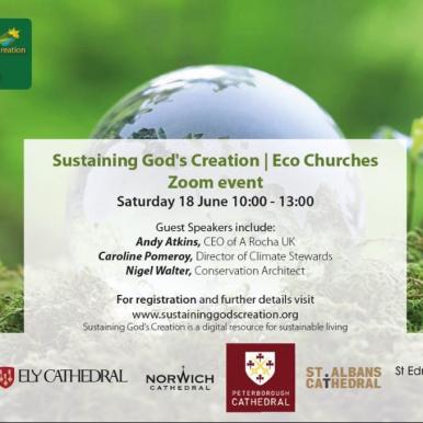 Open East of England Cathedrals to host online Eco Churches conference